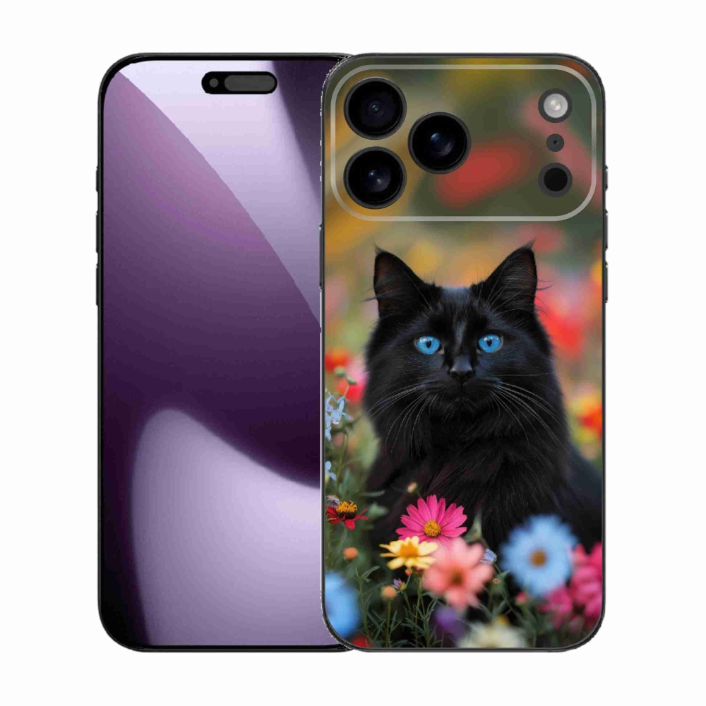 Gelový kryt mmCase na iPhone 17 Pro Max - černé kotě 4