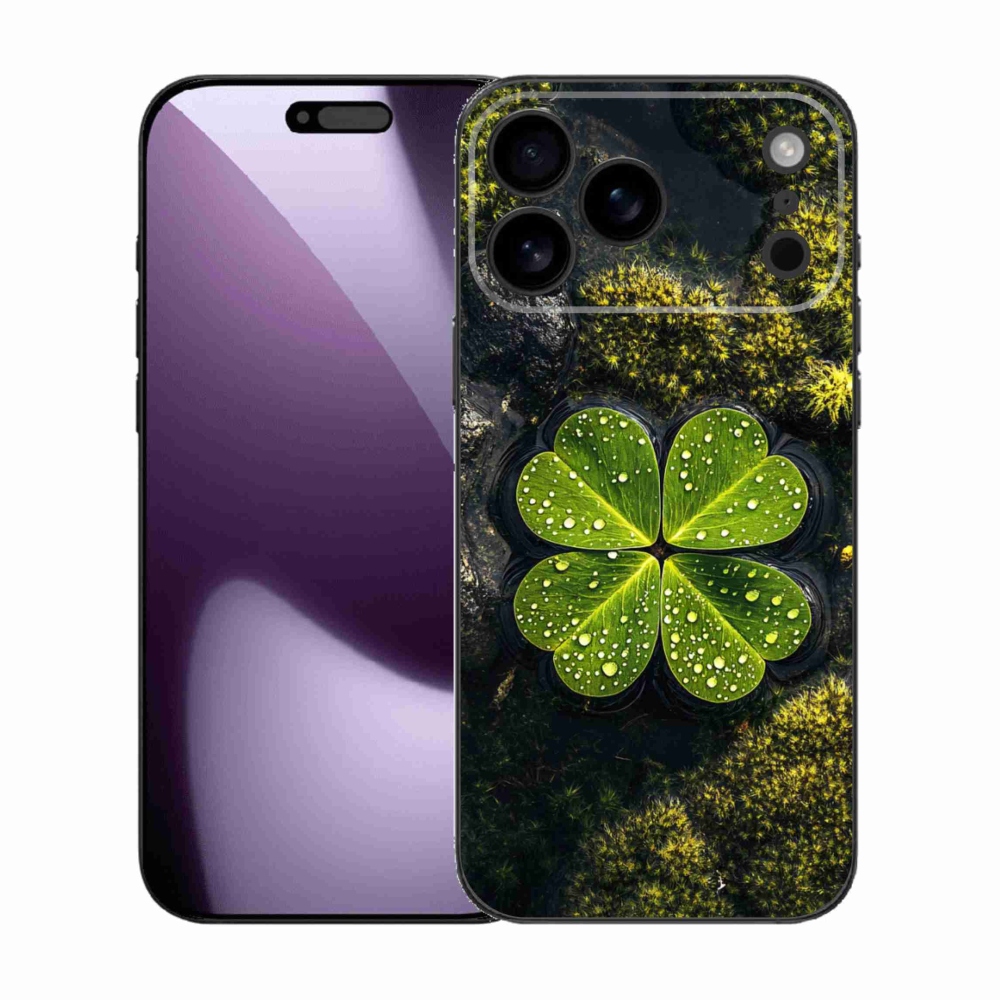 Gelový kryt mmCase na iPhone 17 Pro Max - čtyřlístek