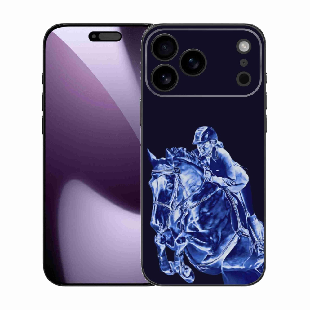 Gelový kryt mmCase na iPhone 17 Pro Max - dostihový kůň