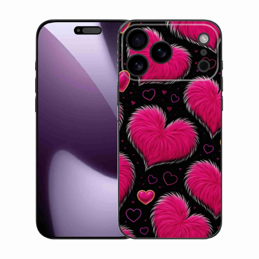 Gelový kryt mmCase na iPhone 17 Pro Max - hebká srdce