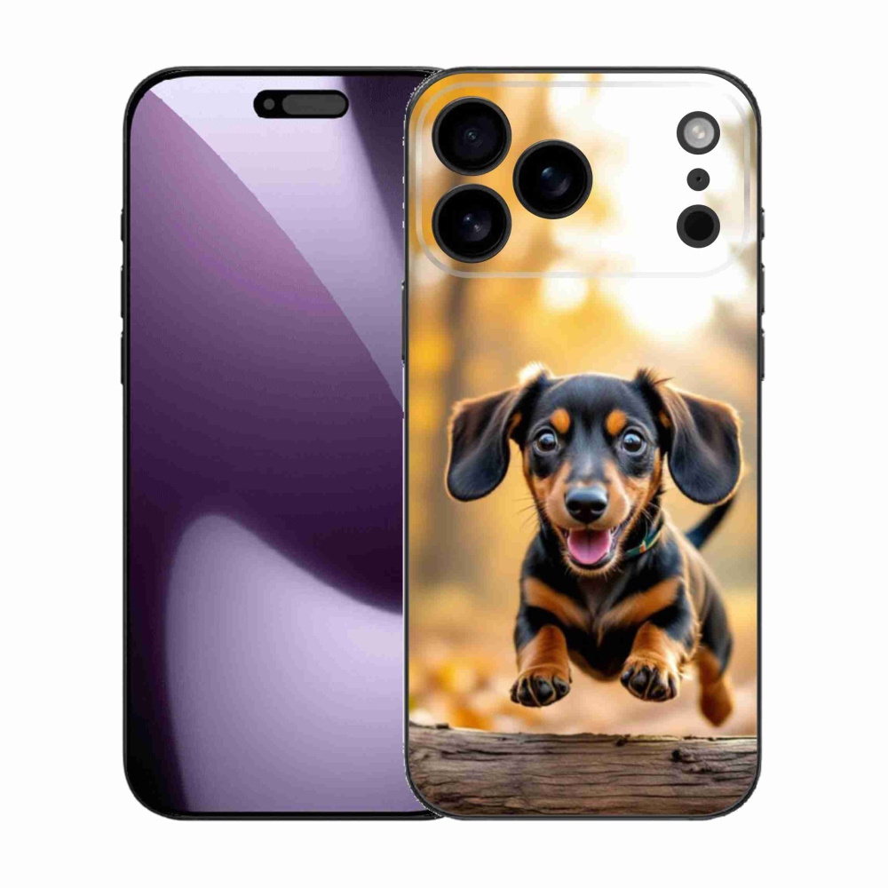 Gelový kryt mmCase na iPhone 17 Pro Max - jezevčík 2