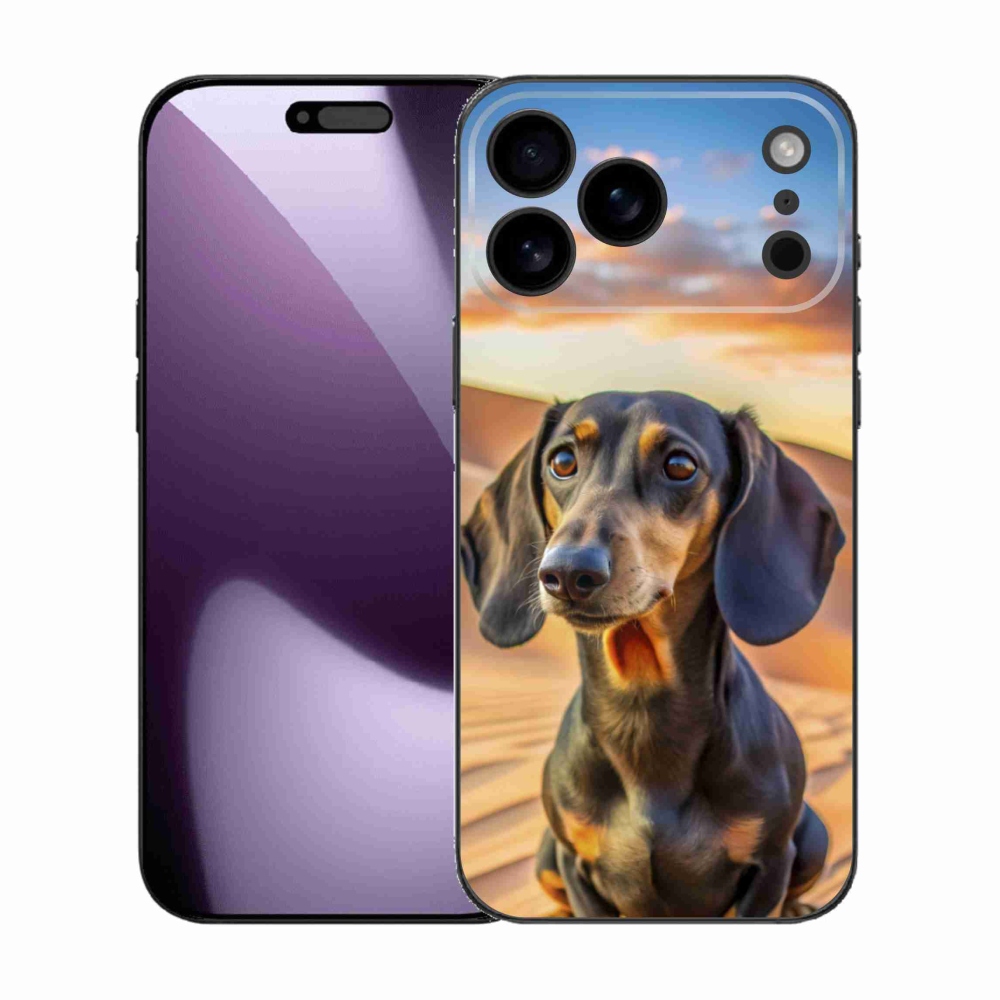 Gelový kryt mmCase na iPhone 17 Pro Max - jezevčík 3 