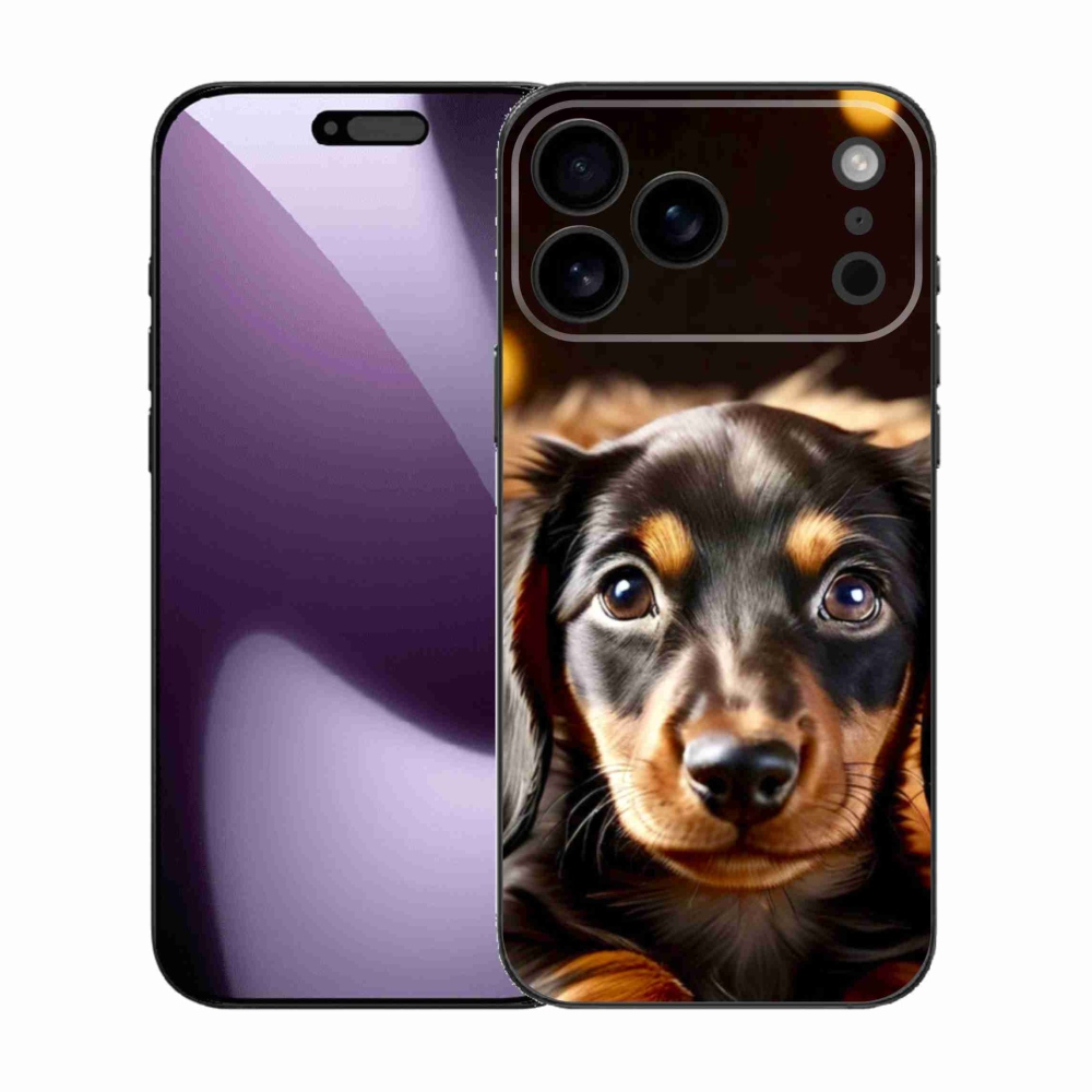 Gelový kryt mmCase na iPhone 17 Pro Max - jezevčík