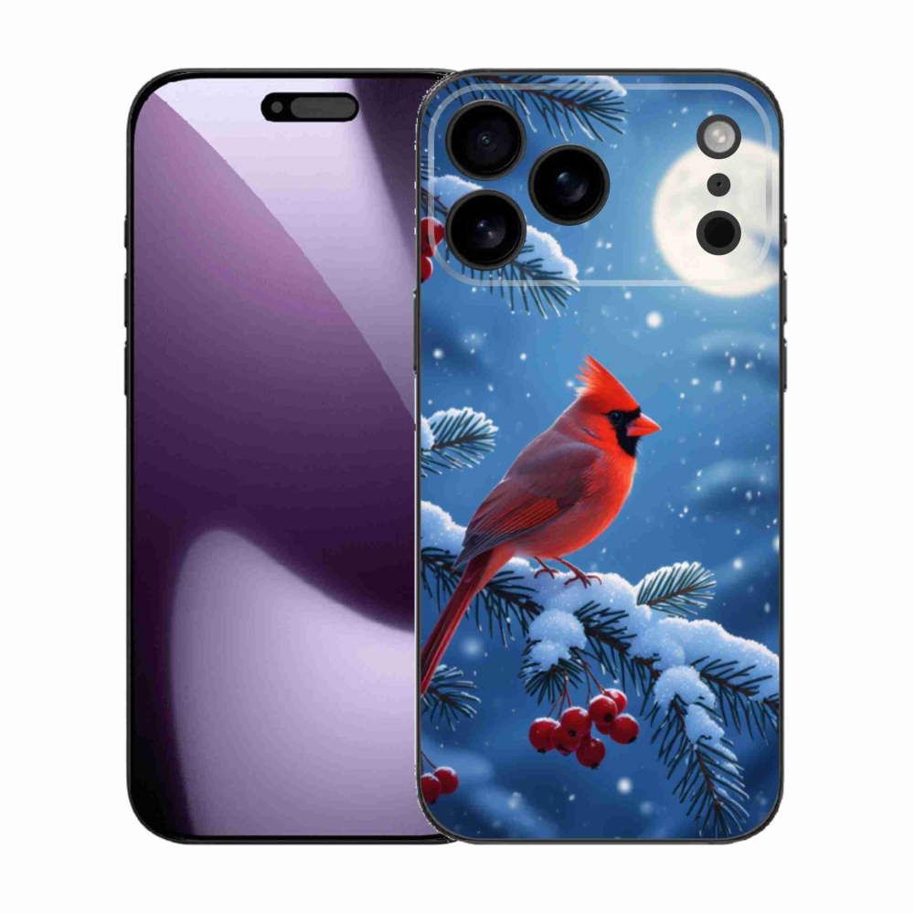 Gelový kryt mmCase na iPhone 17 Pro Max - kardinál červený