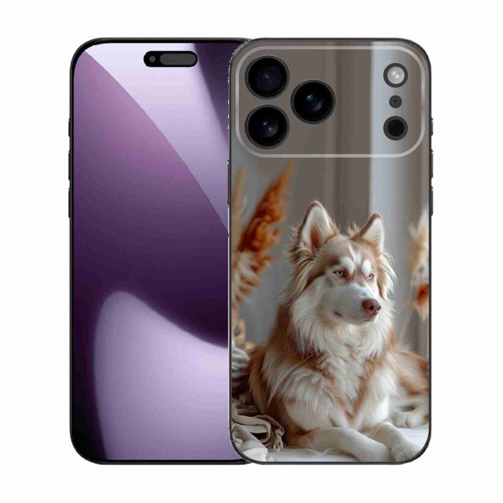 Gelový kryt mmCase na iPhone 17 Pro Max - klidný sibiřský husky