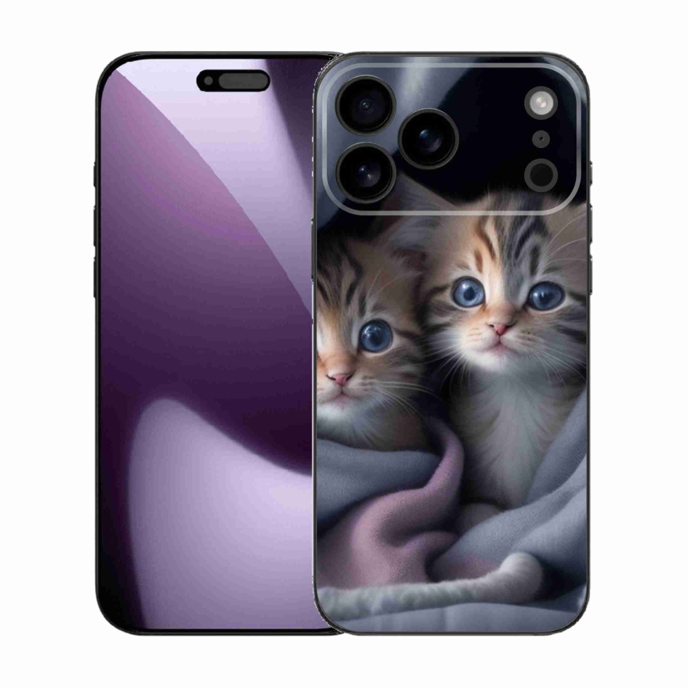 Gelový kryt mmCase na iPhone 17 Pro Max - kočičí duo 2