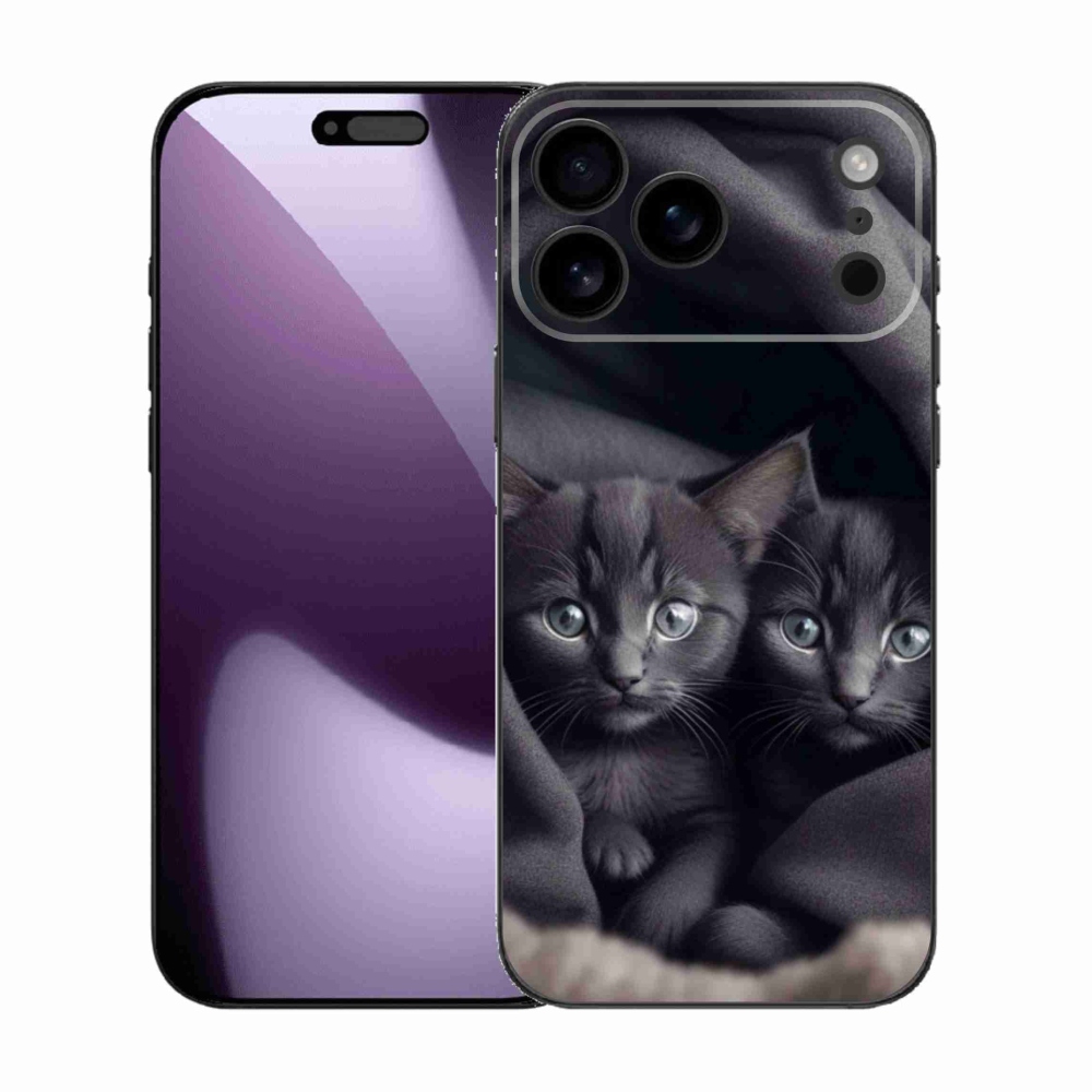 Gelový kryt mmCase na iPhone 17 Pro Max - kočičí duo