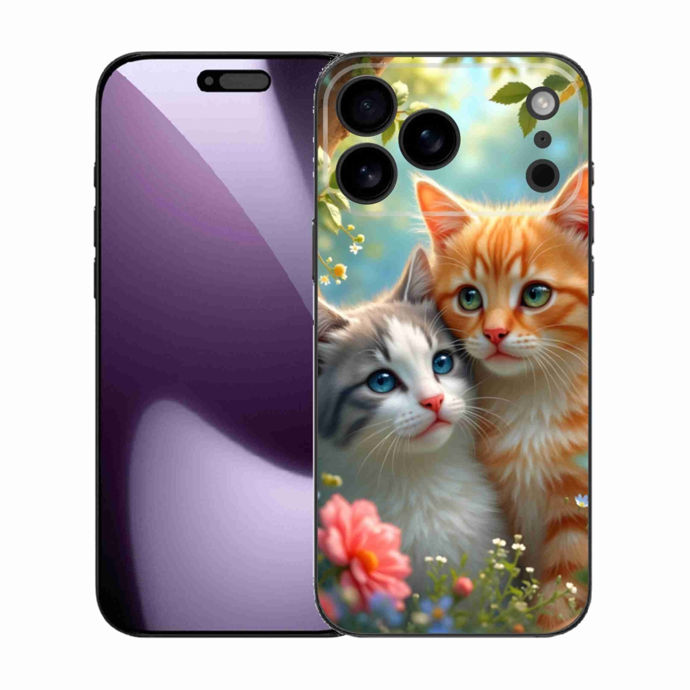 Gelový kryt mmCase na iPhone 17 Pro Max - kočičí láska 2