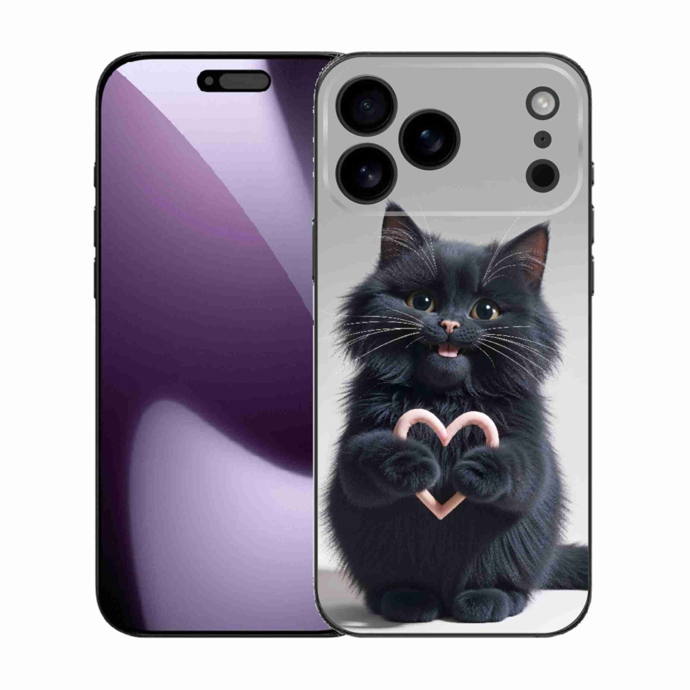 Gelový kryt mmCase na iPhone 17 Pro Max - kočičí láska 3