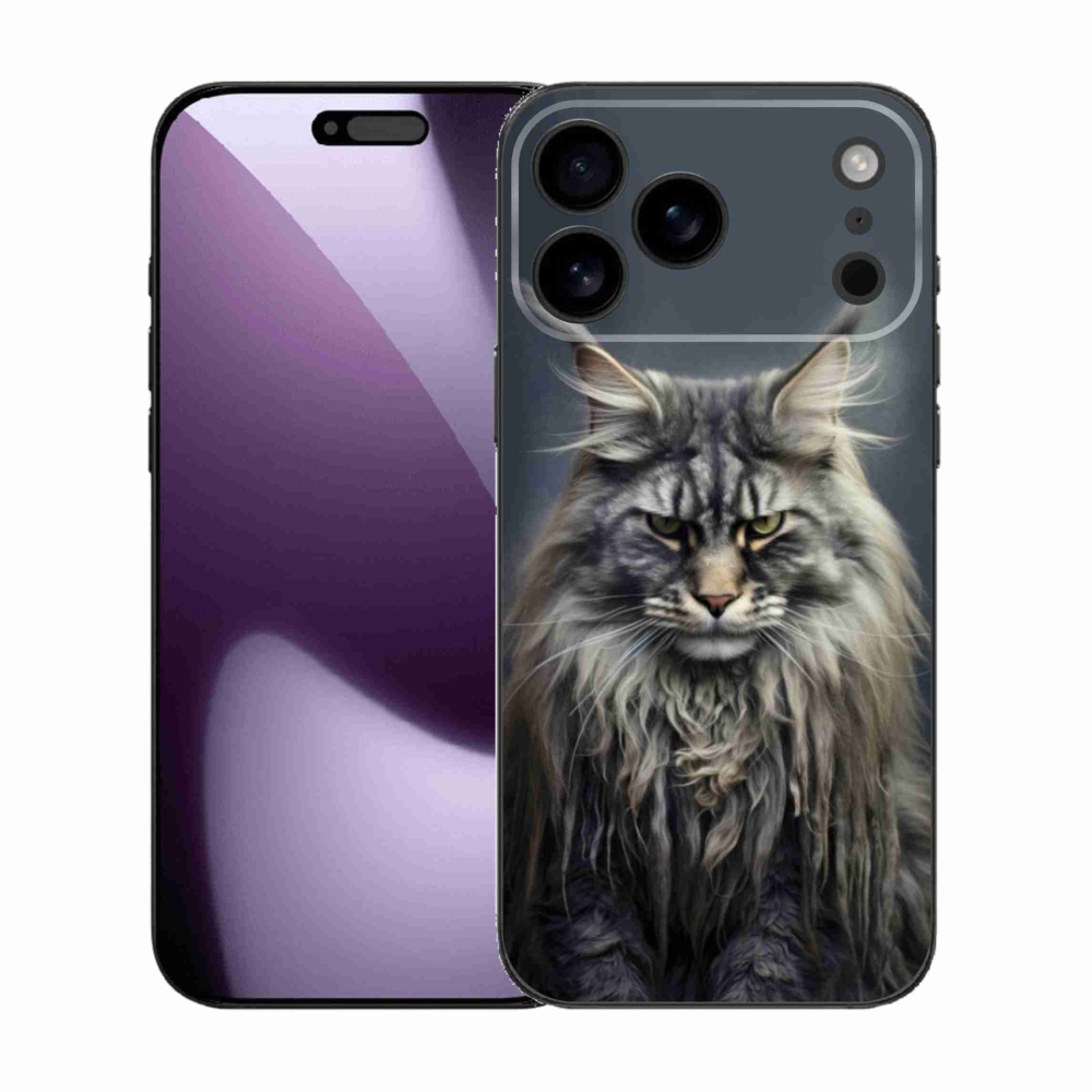 Gelový kryt mmCase na iPhone 17 Pro Max - kočíčí pohled 4
