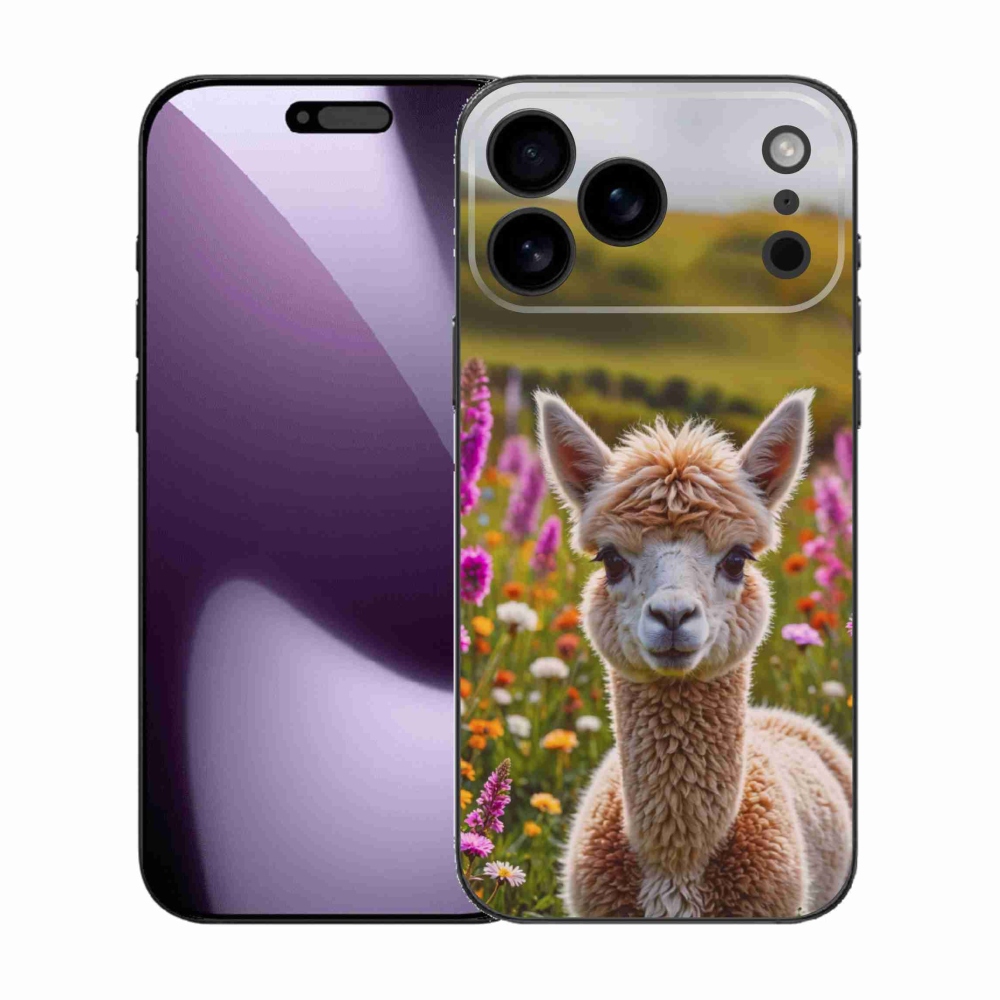 Gelový kryt mmCase na iPhone 17 Pro Max - lama na louce