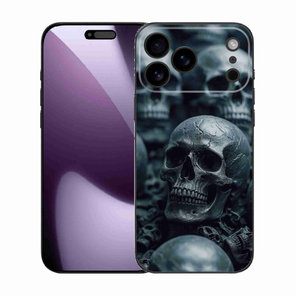 Gelový kryt mmCase na iPhone 17 Pro Max - lebka 2