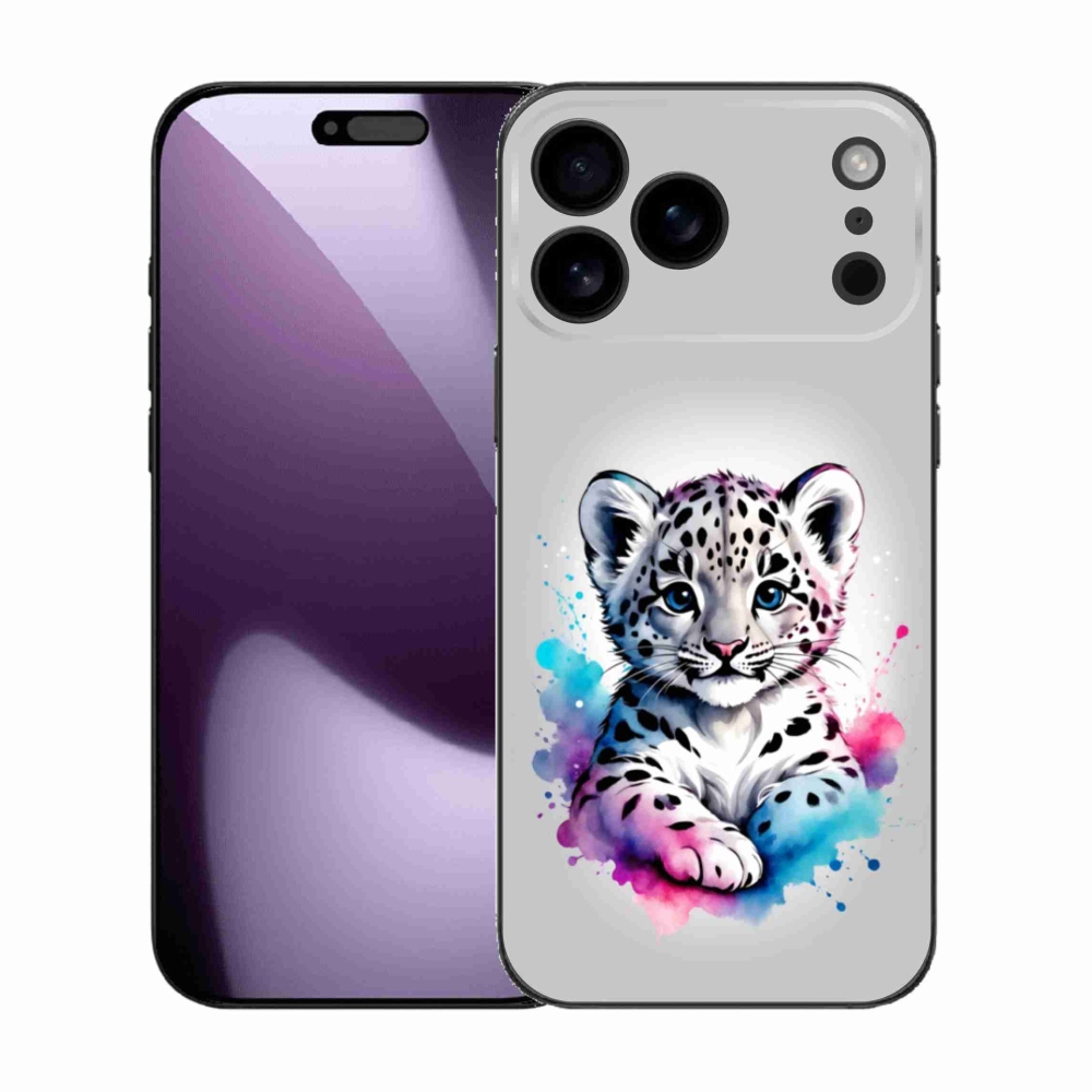 Gelový kryt mmCase na iPhone 17 Pro Max - levhartí mládě