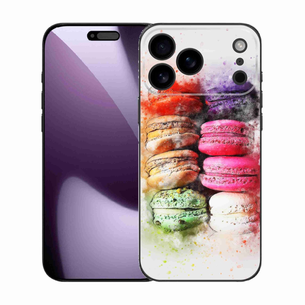 Gelový kryt mmCase na iPhone 17 Pro Max - makrónky