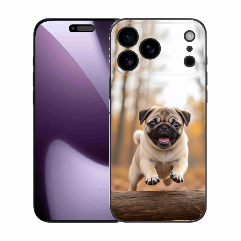 Gelový kryt mmCase na iPhone 17 Pro Max - mops 2