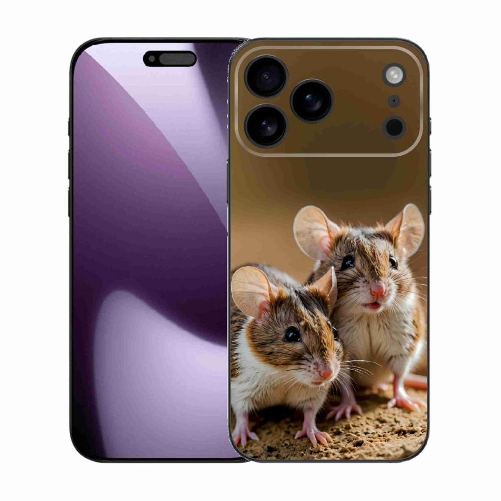 Gelový kryt mmCase na iPhone 17 Pro Max - myší duo
