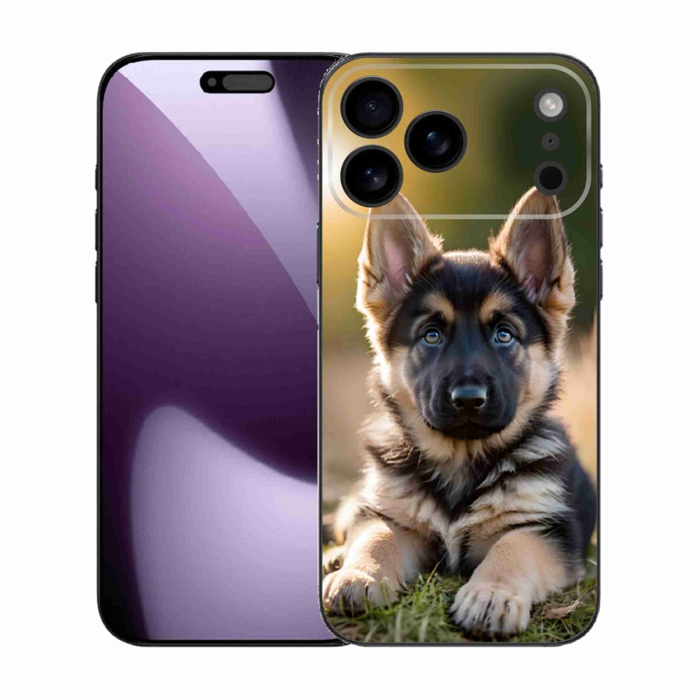 Gelový kryt mmCase na iPhone 17 Pro Max - německý ovčák v přírodě