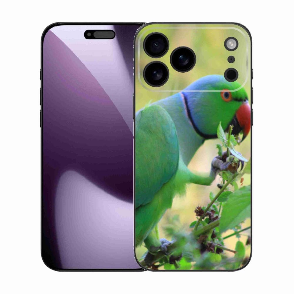 Gelový kryt mmCase na iPhone 17 Pro Max - papoušek alexandr