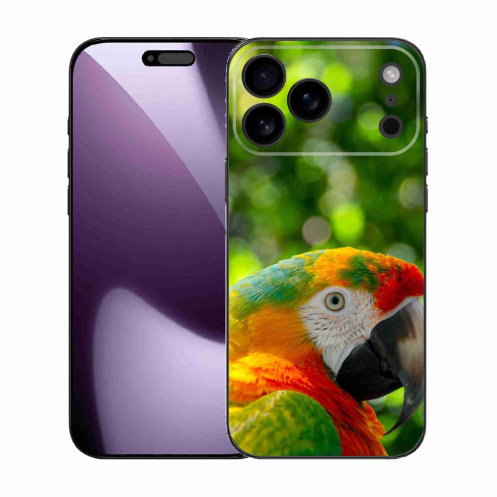 Gelový kryt mmCase na iPhone 17 Pro Max - papoušek ara 3