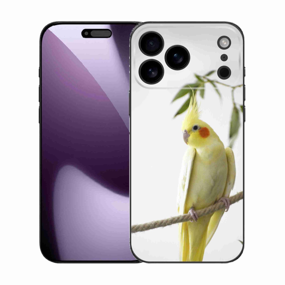 Gelový kryt mmCase na iPhone 17 Pro Max - papoušek korela chocholatá