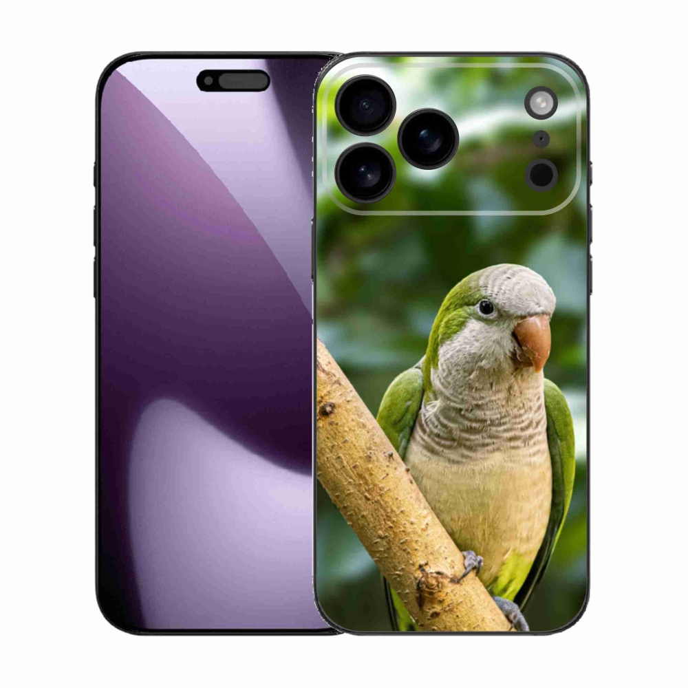 Gelový kryt mmCase na iPhone 17 Pro Max - papoušek mníšek