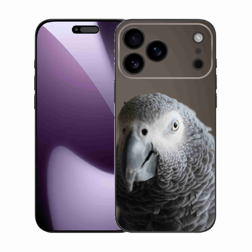 Gelový kryt mmCase na iPhone 17 Pro Max - papoušek žako 2