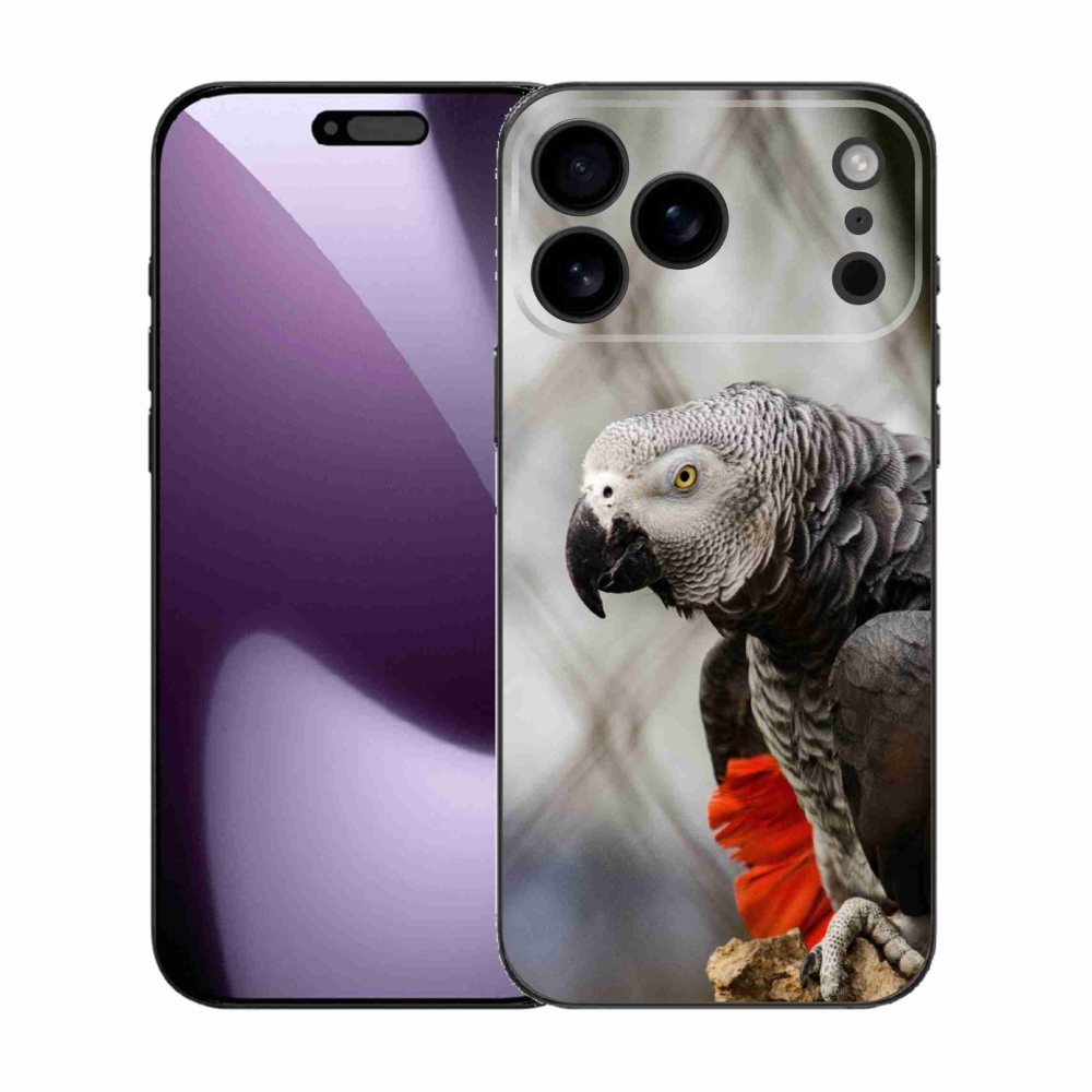 Gelový kryt mmCase na iPhone 17 Pro Max - papoušek žako 3