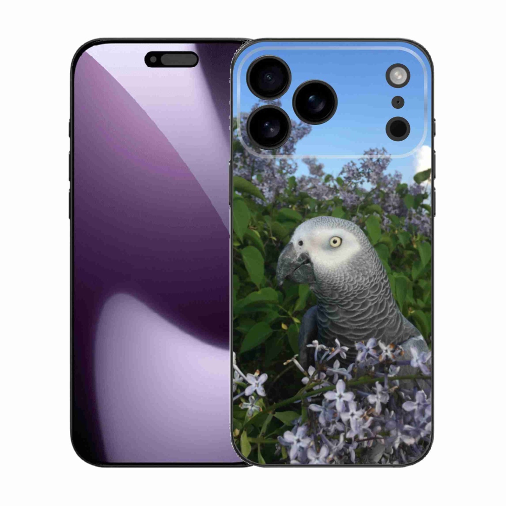 Gelový kryt mmCase na iPhone 17 Pro Max - papoušek žako