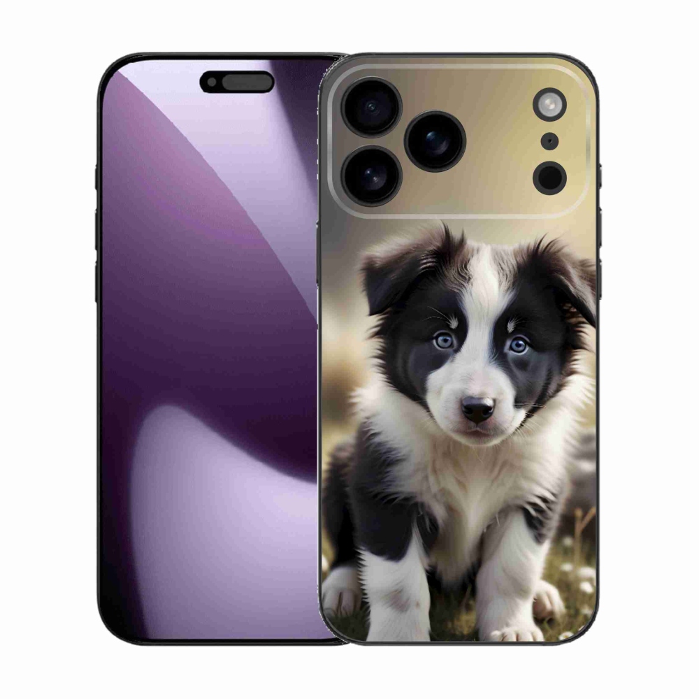 Gelový kryt mmCase na iPhone 17 Pro Max - roztomilá border kolie