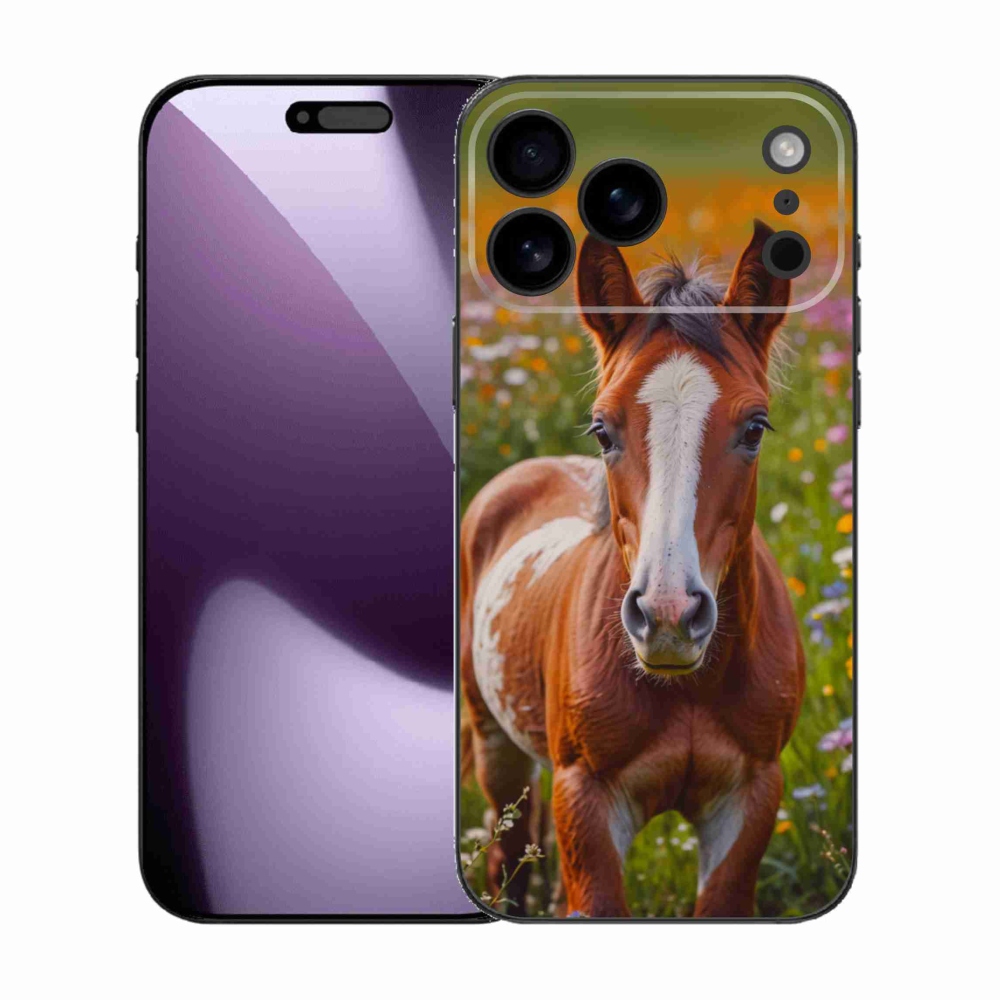 Gelový kryt mmCase na iPhone 17 Pro Max - roztomilé hříbě