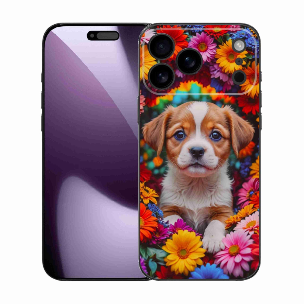 Gelový kryt mmCase na iPhone 17 Pro Max - roztomilé štěně