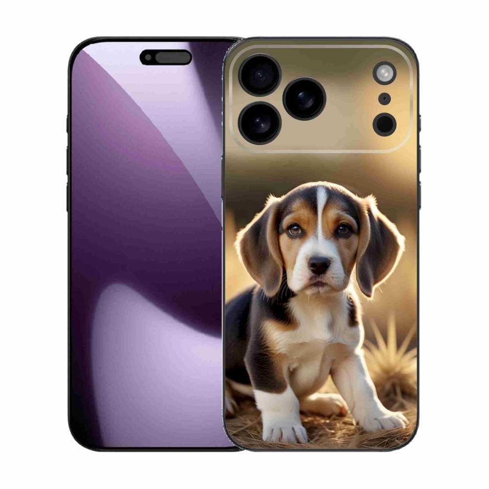 Gelový kryt mmCase na iPhone 17 Pro Max - roztomilý bígl