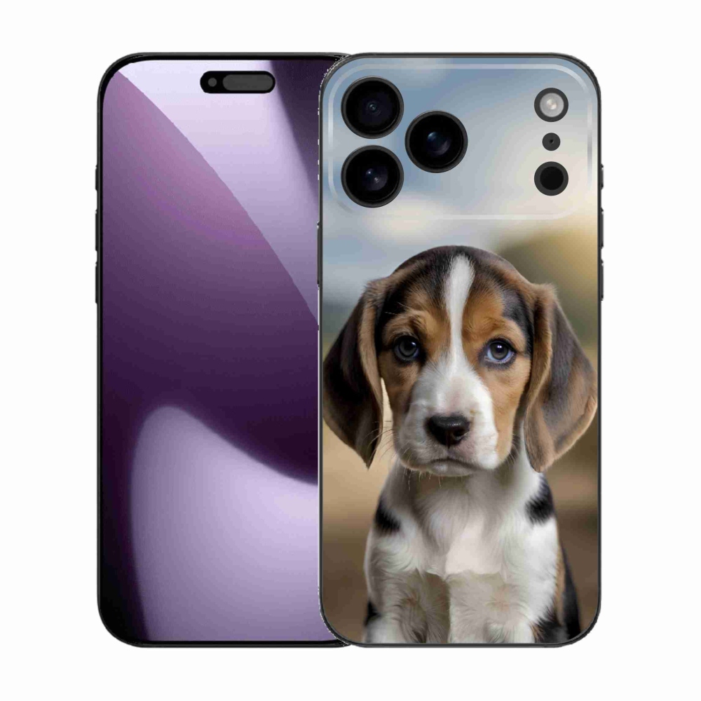 Gelový kryt mmCase na iPhone 17 Pro Max - roztomilý bígl