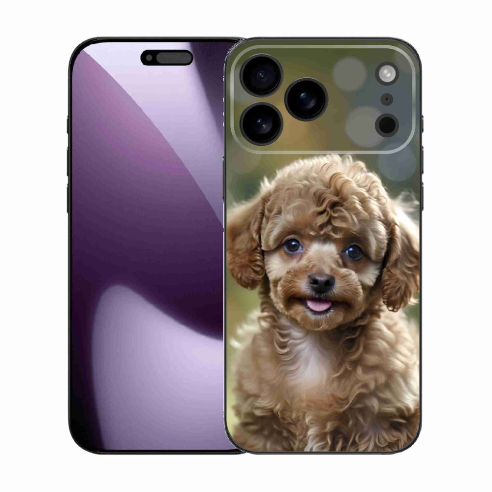 Gelový kryt mmCase na iPhone 17 Pro Max - roztomilý pudl