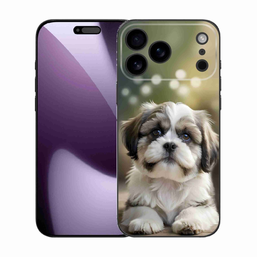 Gelový kryt mmCase na iPhone 17 Pro Max - roztomilý shih-tzu