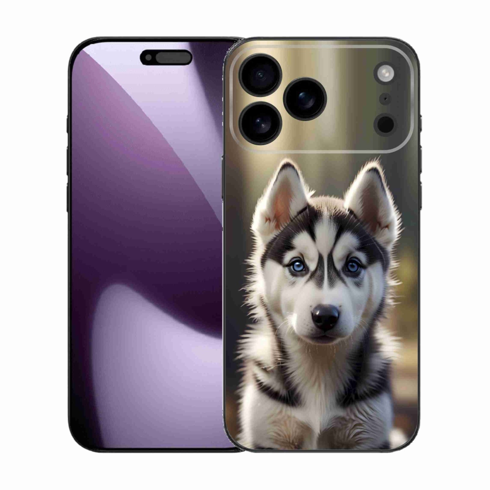 Gelový kryt mmCase na iPhone 17 Pro Max - roztomilý sibiřský husky
