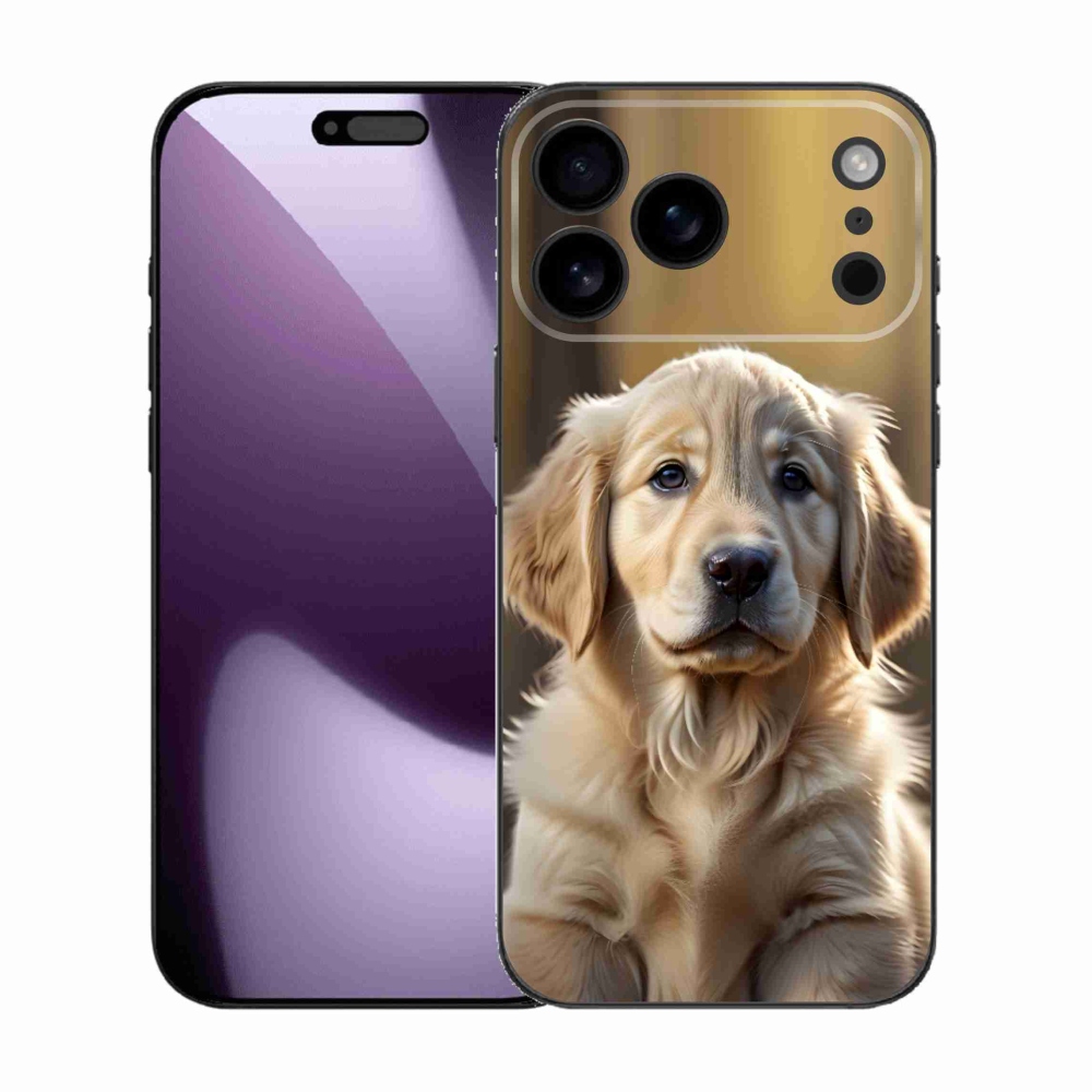 Gelový kryt mmCase na iPhone 17 Pro Max - roztomilý zlatý retrívr