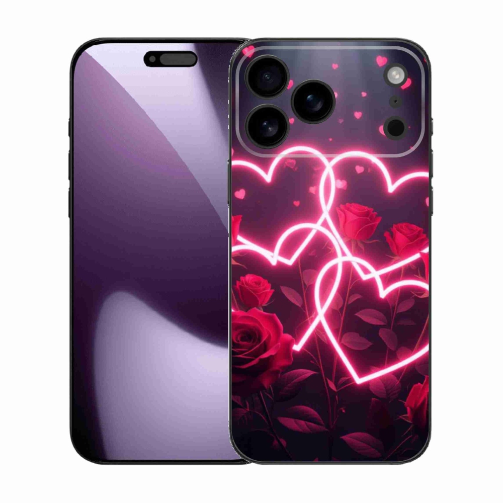 Gelový kryt mmCase na iPhone 17 Pro Max - srdce lásky