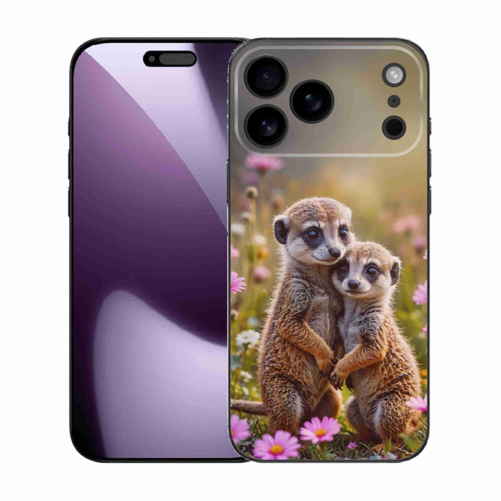 Gelový kryt mmCase na iPhone 17 Pro Max - surikatí duo