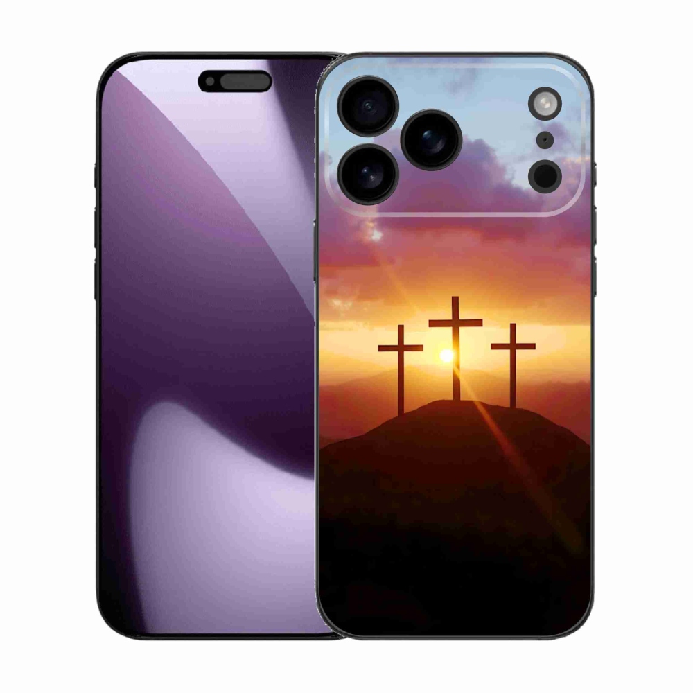 Gelový kryt mmCase na iPhone 17 Pro Max - tři kříže