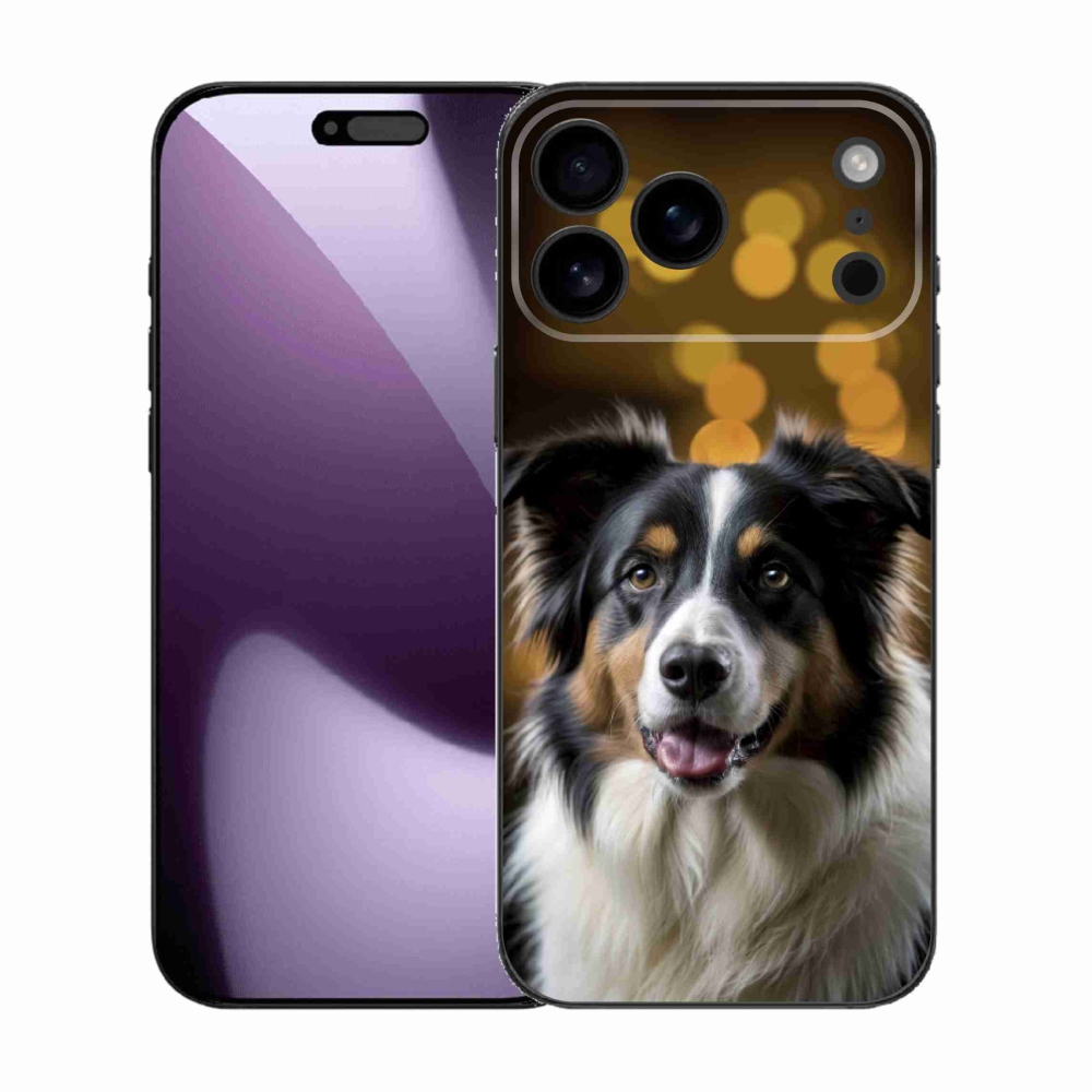 Gelový kryt mmCase na iPhone 17 Pro Max - usměvavý australský ovčák
