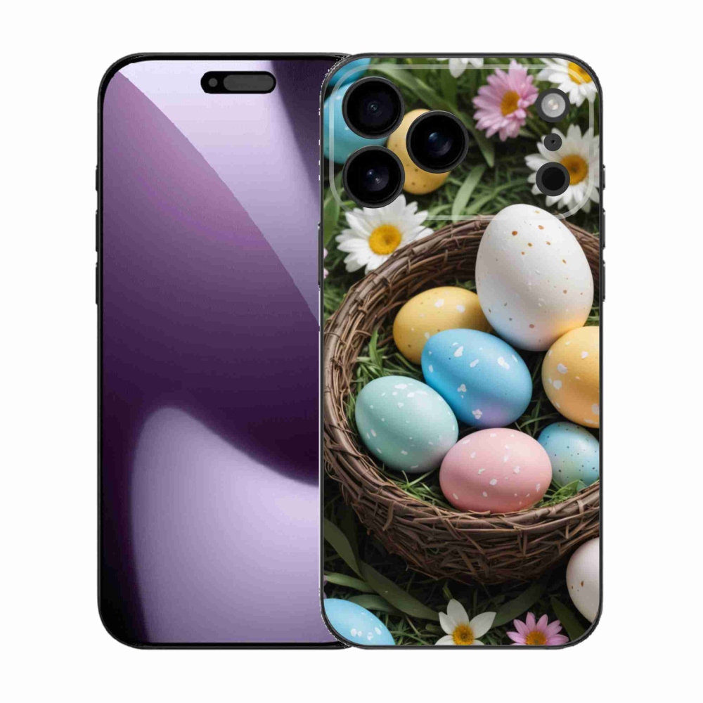 Gelový kryt mmCase na iPhone 17 Pro Max - velikonoční vajíčka 2