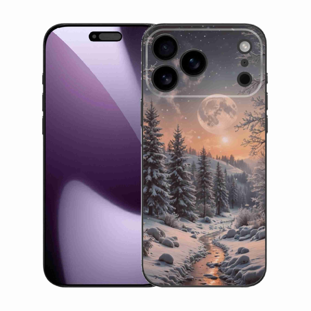 Gelový kryt mmCase na iPhone 17 Pro Max - zimní krajina 2