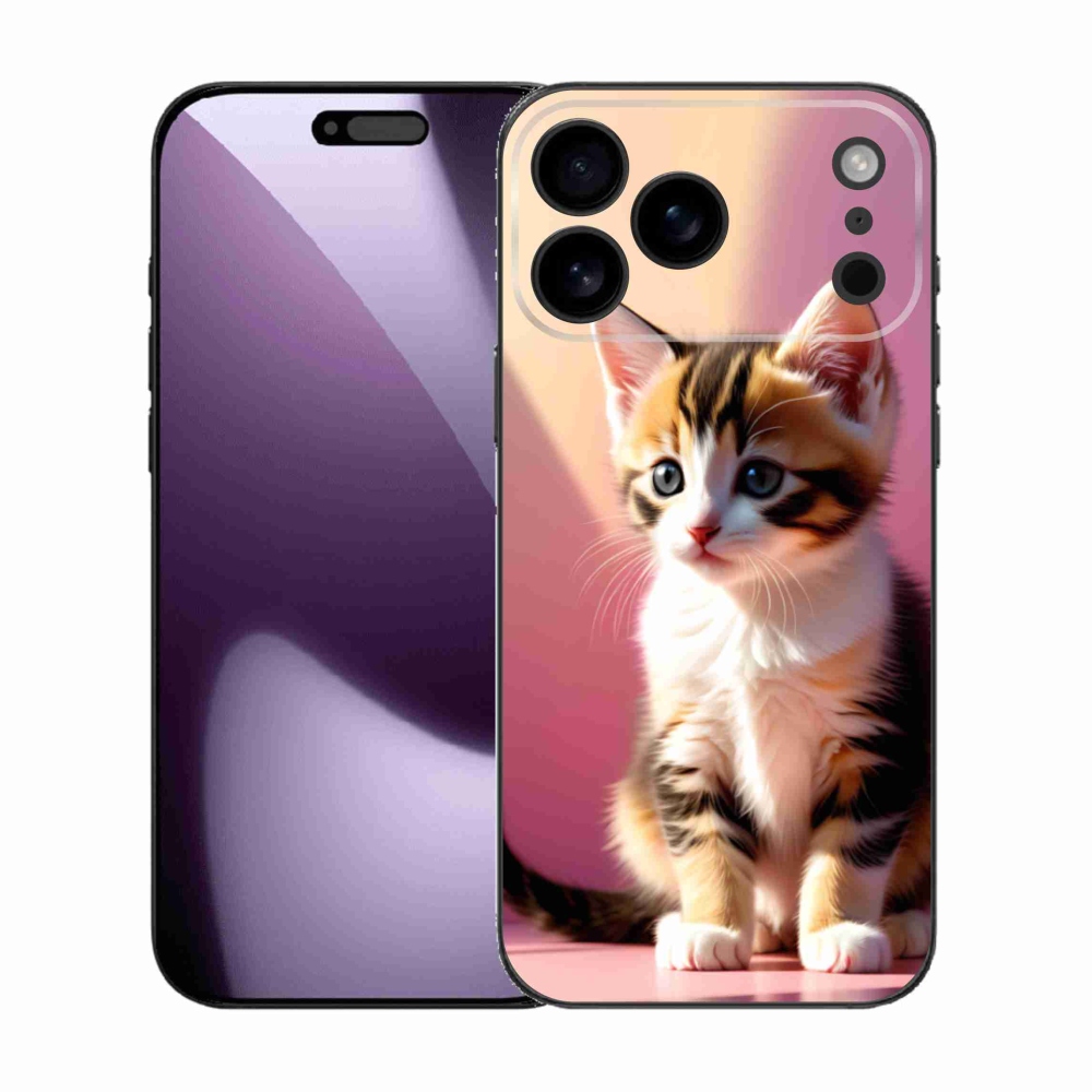 Gelový kryt mmCase na iPhone 17 Pro Max - zvědavé kotě 2