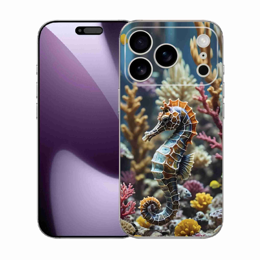 Gelový kryt mmCase na iPhone 17 Pro - mořský koník 2
