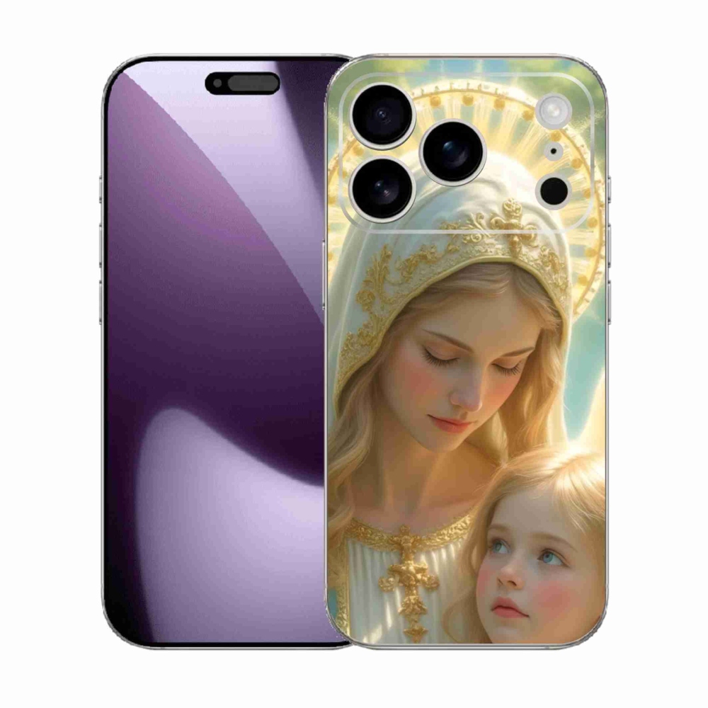 Gelový kryt mmCase na iPhone 17 Pro - náboženský motiv 2