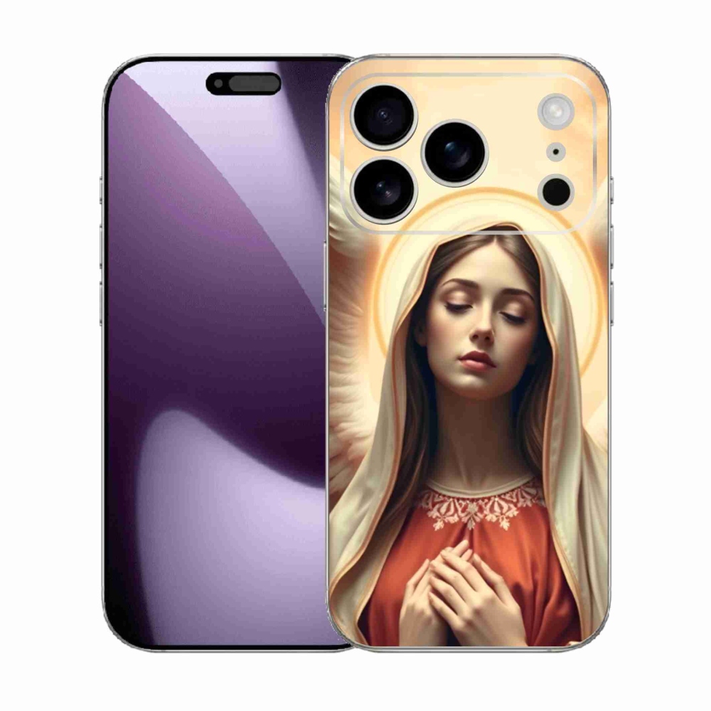 Gelový kryt mmCase na iPhone 17 Pro - náboženský motiv