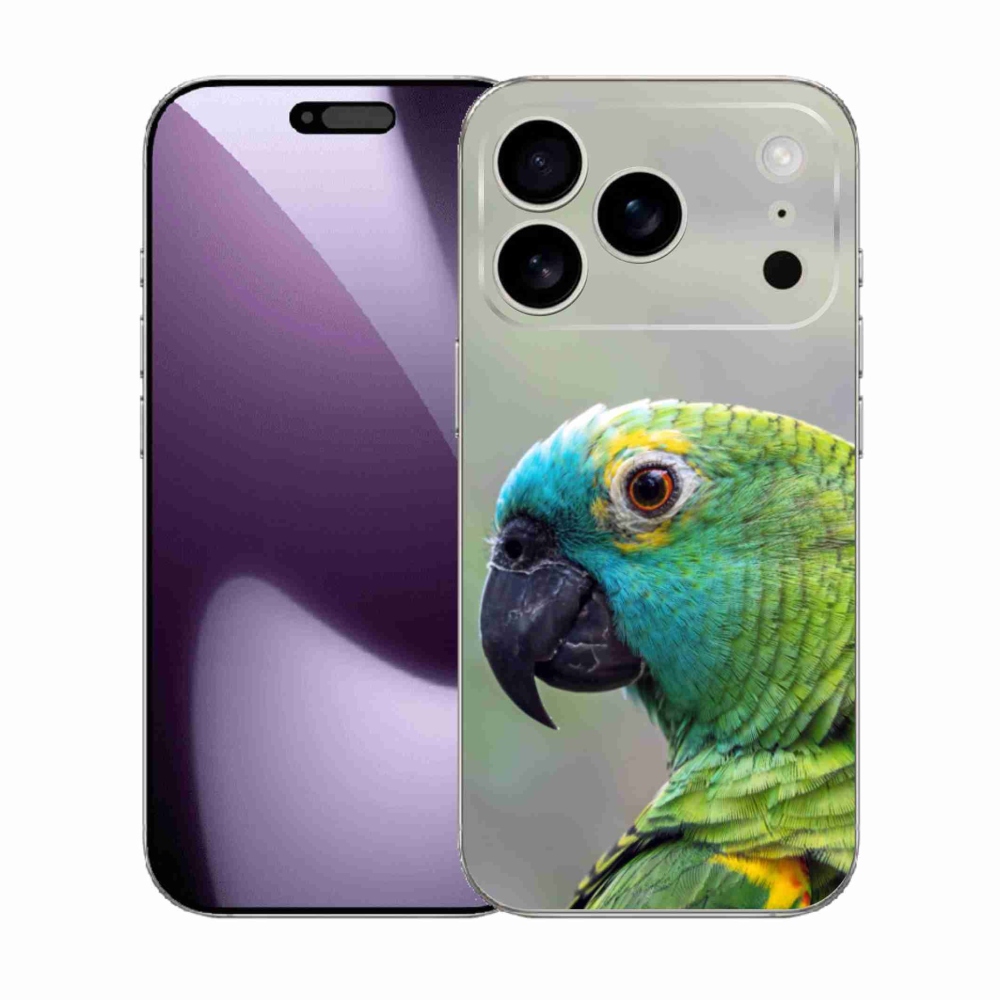 Gelový kryt mmCase na iPhone 17 Pro - papoušek amazoňan