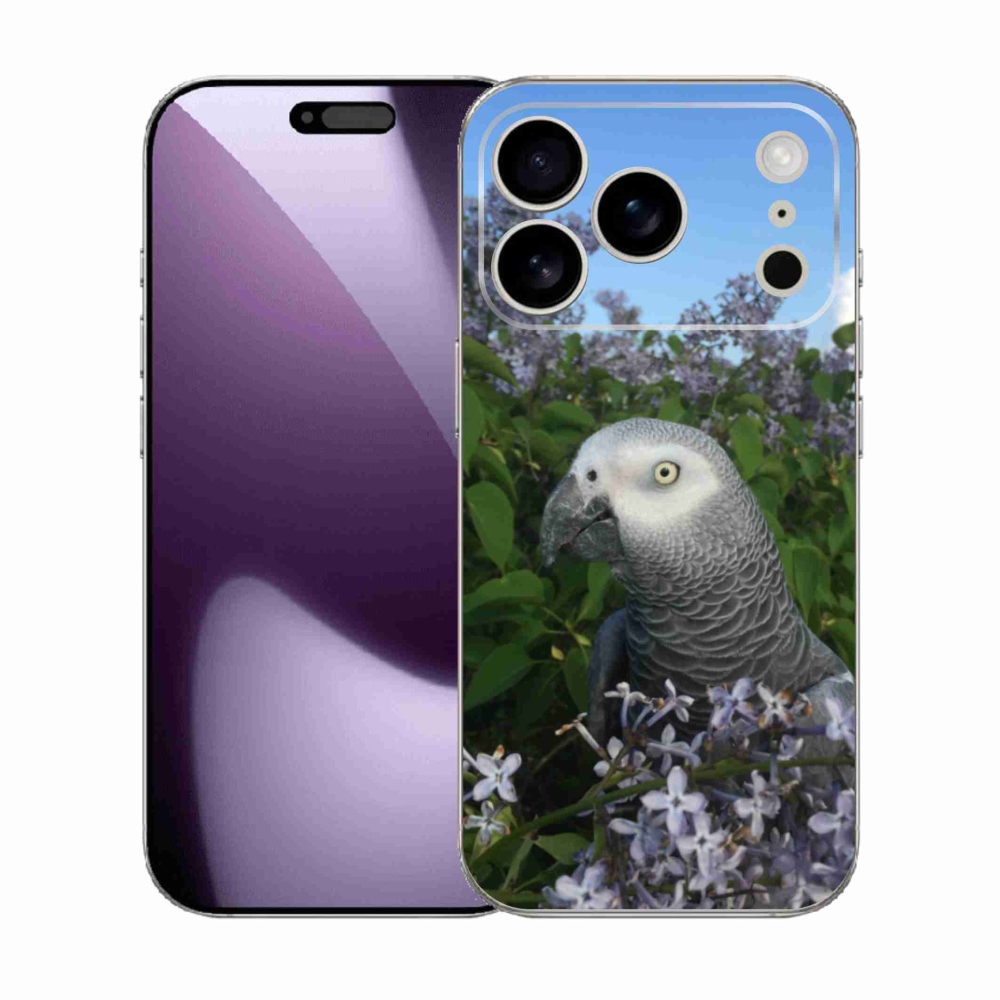 Gelový kryt mmCase na iPhone 17 Pro - papoušek žako