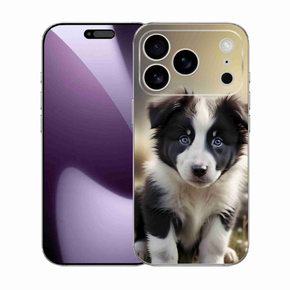 Gelový kryt mmCase na iPhone 17 Pro - roztomilá border kolie